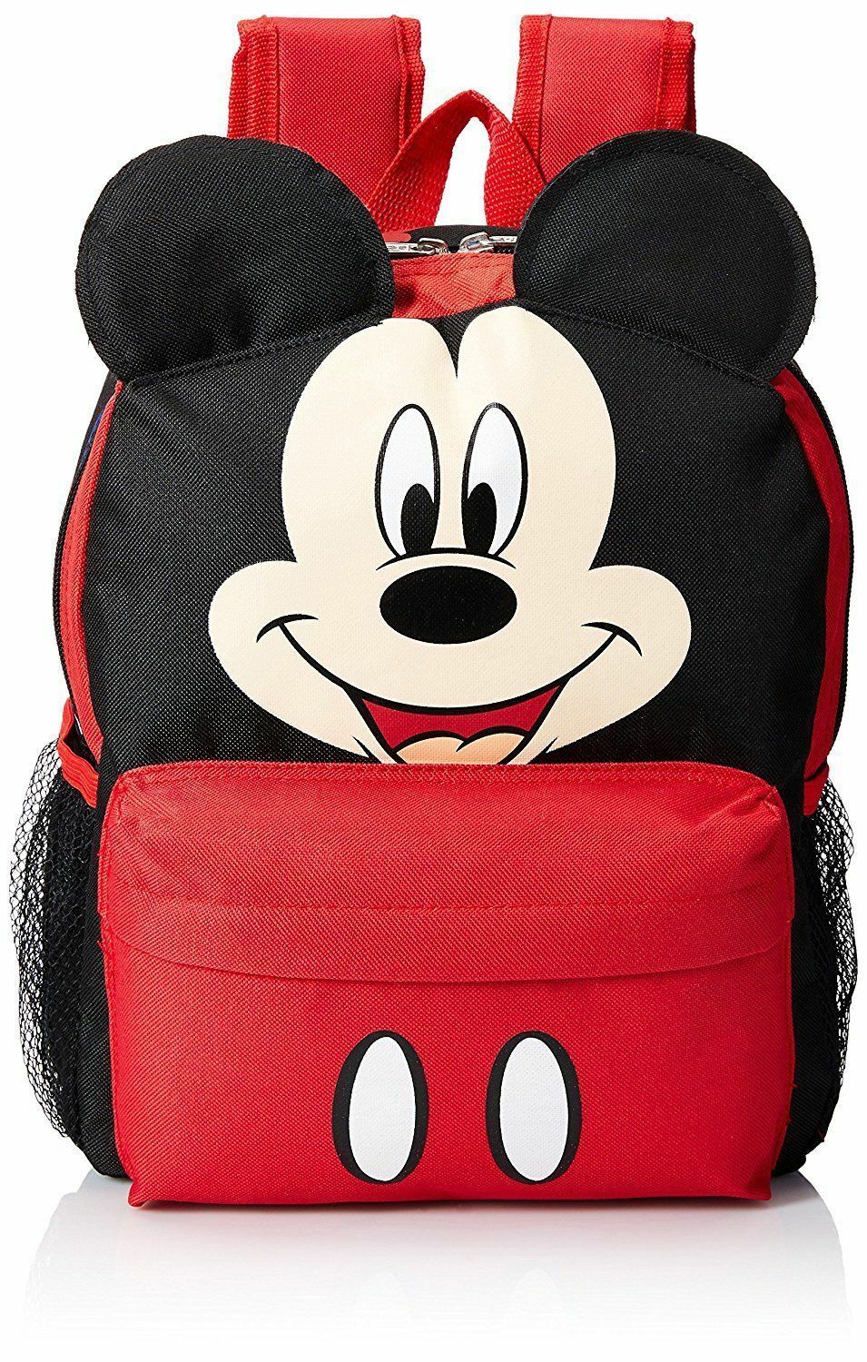 12" Disney Mickey Mouse Face School Backpack With Ears