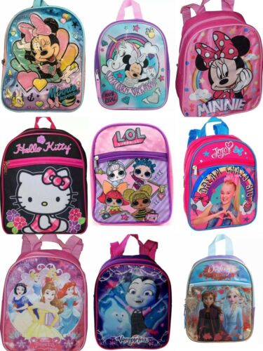 Little Girls Toddler 10" Prek School Backpack Cartoon Book Bag